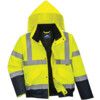 S266 Hi-Vis Two Tone Bomber Jacket Yellow/Navy (XL) thumbnail-0