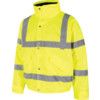 Bomber Jacket, Men, Yellow, Polyester, L thumbnail-0