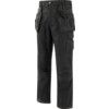 Work Trousers, Men, Black, Poly-Cotton, Waist 40", Leg 31", Regular thumbnail-0