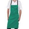 Bib Apron, Reusable, Green, Cotton/Polyester, One Size thumbnail-0