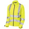 HONEYWELL LADIES SOFTSHELL HI-VIS JACKET YELLOW SZ-S (10) thumbnail-0