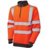 BRYNSWORTHY ISO 20471 CL.3 1/4ZIP SWEATSHIRT HI-VIS ORANGE (M) thumbnail-0