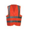 Hi-Vis Waistcoat, Unisex, Orange, Polyester, Hook & Loop Closure, 3XL thumbnail-0