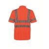 Polo Shirt, Orange, Polyester, Short Sleeve, L thumbnail-1