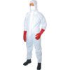 Guard Master, Chemical Protective Coveralls, Disposable, White, SMS Nonwoven Fabric, Zipper Closure, Chest 48-50", XL thumbnail-0