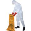 Guard Master, Chemical Protective Coveralls, Disposable, White, SMS Nonwoven Fabric, Zipper Closure, Chest 48-50", XL thumbnail-1