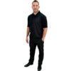 Polo Shirt, Unisex, Black, Cotton/Polyester, Short Sleeve, 3XL thumbnail-0