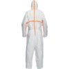 CHA5, Chemical Protective Coveralls, Disposable, Type 3/4/5/6, White, Tyvek® 800, Zipper Closure, Chest 52-54", 2XL thumbnail-4