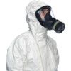 CHZ5, Chemical Protective Coveralls, Disposable, Type 3/4/5/6, White, Laminates, Zipper Closure, Chest 44-46", L thumbnail-3