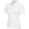 UC106 LADIES POLO SHIRT WHITE(S-8)(XS) thumbnail-0