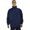 Fleece Jacket, Reusable, Unisex, Navy Blue, Fleece/Nylon/Polyester, 2XL thumbnail-0