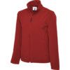 UC612 CLASSIC FULL ZIP SOFT SHELL JACKET RED (3XL) thumbnail-0