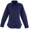 Oxford Shirt, Women, Navy Blue, Cotton/Polyester, Long Sleeve, Size 12 thumbnail-0