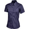 Oxford Shirt, Women, Navy Blue, Cotton/Polyester, Short Sleeve, Size 12 thumbnail-0