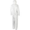 ViGuard™, Chemical Protective Coveralls, Disposable, Type 5/6 Protection, White, Microporous PE Film, Chest 116-124cm, 2XL thumbnail-1