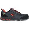 Rainproof Unisex Safety Trainers, Size 10, Black/Red, ESD, TEXPET Upper, Aluminium Toe Cap, S3, EN ISO 20345:2021 thumbnail-0