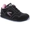 Alice Women's Safety Trainers, Size 5, Pink/Black, Leather Upper, Aluminium Toe Cap, S3, EN ISO 20345:2011 thumbnail-0