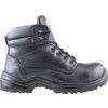 Otter, Unisex Safety Boots Size 11, Black, Leather, Composite Toe Cap, Wide Fit thumbnail-1