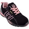 Women's Safety Trainers, Size 6, Black/Pink, Suede Upper, Steel Toe Cap, SB, EN ISO 20345:2004 thumbnail-0