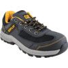 Elmore Unisex Safety Trainers, Size 12, Black, Mesh/Microfibre Upper, Steel Toe Cap, S1P, EN ISO 20345:2011 thumbnail-0