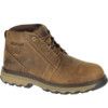 Mens Safety Boots Size 10, Dark Beige, Leather, Steel Toe Cap thumbnail-1