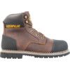 Scuff Cap, Safety Boots Size 6, Brown, Leather, Steel Toe Cap thumbnail-0