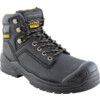 Mens Safety Boots Size 13, Black, Leather, Water Resistant, Steel Toe Cap thumbnail-0