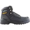 Mens Safety Boots Size 13, Black, Leather, Water Resistant, Steel Toe Cap thumbnail-1