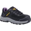 Elmore Women's Safety Trainers, Size 7, Black/Lilac, Mesh/Microfibre Upper, Composite Toe Cap, S1P, EN ISO 20345:2011 thumbnail-0