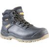 Newark, Unisex Safety Boots Size 8, Black, Leather, Waterproof, Steel Toe Cap, Wide Fit thumbnail-0