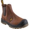 Nitrogen, Mens Safety Boots Size 7, Brown, Leather, Water Resistant, Steel Toe Cap, Wide Fit thumbnail-0