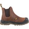 Nitrogen, Mens Safety Boots Size 8, Brown, Leather, Water Resistant, Steel Toe Cap, Wide Fit thumbnail-1