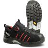 Exalter Unisex Safety Trainers, Size 8.5, Black/Red, ESD, Microfibre Upper, Aluminium Toe Cap, S3, EN ISO 20345:2011 thumbnail-0