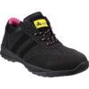 Sophie Women's Safety Trainers, Size 9, Black, Leather Upper, Steel Toe Cap, S1P, EN ISO 20345:2011 thumbnail-0