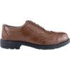 Unisex Composite Brogue Safety Shoes, Size 12, Brown, Leather Upper, Composite Toe Cap, S3, EN ISO 20345:2011 thumbnail-1