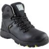 Womens Metatarsal Safety Boots, Size, 3, Black, Leather Upper, Composite Toe Cap thumbnail-0