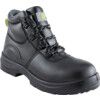 Safety Boots, Size, 7, Black, Leather Upper, Composite Toe Cap thumbnail-0