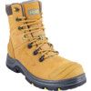 Mens Rugged Safety Boot 8" Tan (S-6) thumbnail-0