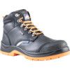 Reflecto, Unisex Safety Boots Size 12, Black, Leather, Waterproof, Steel Toe Cap thumbnail-0