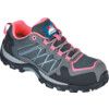 Women's Safety Trainers, Size 4, Pink/Grey, Leather/Textile Upper, Composite Toe Cap, S1P, EN ISO 20345:2011 thumbnail-0