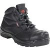 Unisex Safety Boots Size 9, Black, Leather, Water Resistant thumbnail-0