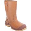 Unisex Metal Rigger Boots, Size 8, Tan, Leather Upper, Steel Toe Cap, S3, EN ISO 20345:2011 thumbnail-0