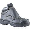 Mens Safety Boots Size 9, Black, Leather, Water Resistant thumbnail-0