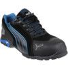 Rio Men's Safety Trainers, Size 6.5, Black, Suede Leather Upper, Aluminium Toe Cap, S1P, EN ISO 20345:2011 thumbnail-0