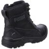 Mens Safety Boots Size 10, Black, Leather, Fibreglass Toe Cap thumbnail-1