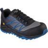 Puxal Men's Safety Trainers, Size 8, Black/Blue, ESD, Textile Upper, Composite Toe Cap, S1P, EN ISO 20345:2011 thumbnail-0