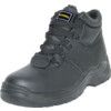 Mens Safety Boots Size 6, Black, Leather, Steel Toe Cap thumbnail-0