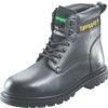 Mens Safety Boots Size 8, Black, Leather, Steel Toe Cap thumbnail-0