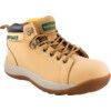 Mens Safety Boots Size 9, Tan, Leather, Steel Toe Cap thumbnail-0