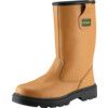 Men's Metal Rigger Boots, Size 12, Tan, Polyurethane Upper, Steel Toe Cap, S1P, EN ISO 20345:2011 thumbnail-0